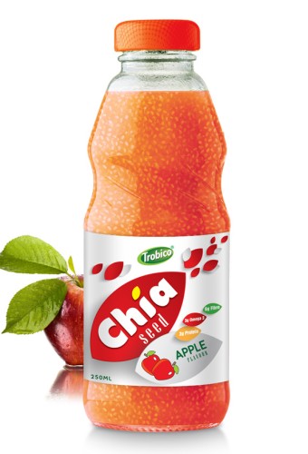 250ml Chia Seed Apple Flavour Glass bottle